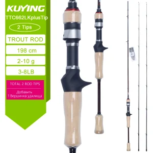 Casting rod for spinners